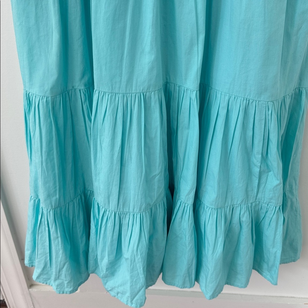 NWT Anthropologie By Anthropologie Square-Neck Tiered Dress Size M - Picture 6 of 14
